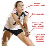 Posicion para dar pase voleibol